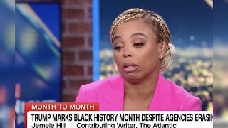 Jemele Hill Said Trump’s Black History Month Event Was “An Insult”  Reaction [upl. by Allevon298]