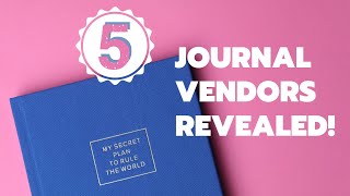 5 High Quality Vendors for Custom Journal Printing  Journal Business  5 Vendors Revealed for FREE [upl. by Rentschler]