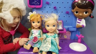 Elsias Sick Day 2 Anna and Elsa Toddler Videos  Doctors Sick Visit [upl. by Higginbotham]