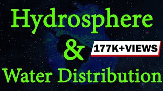 What is Hydrosphere  Water Distribution  Environmental Science  Letstute [upl. by Allemac]