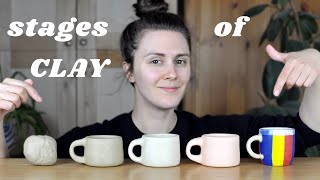 Understand the 6 stages of CLAY  Pottery for Beginners [upl. by Brita459]