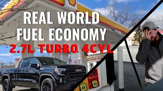 27l Turbo Real World MPG  GMC Sierra amp Chevrolet Silverado 1500 4WD 4 Cylinder Fuel Economy [upl. by Marj]