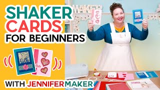 Shaker Cards for Beginners  From Start to Finish Tutorial Using the Cricut [upl. by Annaliese]