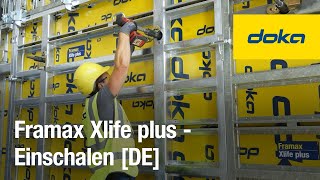 Rahmenschalung Framax Xlife plus  Einschalen DE [upl. by Mitzi]