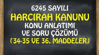 Harcırah Kanunu Madde 34 35 36 [upl. by Salomo]