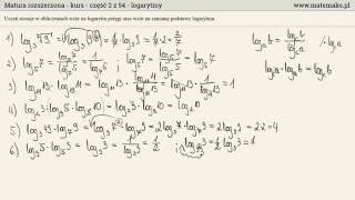 Matura rozszerzona  kurs  logarytmy [upl. by Lias]