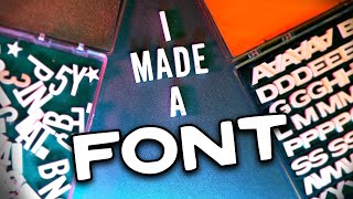 How to make your own FONT Easy FREE DIY Method [upl. by Engleman643]