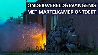 Politie Landelijke Eenheid  Politie ontdekt onderwereldgevangenis met martelkamer [upl. by Ennair]