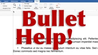 How to fix bullets in Microsoft Word  TUTORIAL  QUICK FIX [upl. by Nevag801]