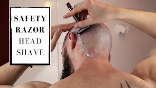 SAFETY RAZOR HEAD SHAVING IS BETTER [upl. by Alleul]