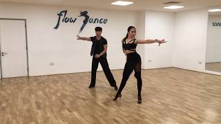 How to dance Sliding Doors in Rumba  Advanced [upl. by Ronaele]