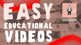 3 Easy Ways to Start Making Educational Videos [upl. by Nelav496]