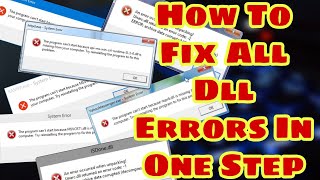 How To Fix All Dll File Errors In Windows 111087 One Step Easily Offline Method  100 Working [upl. by Aniraz]