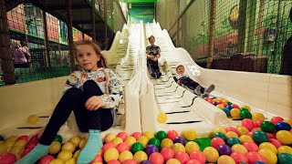 Indoor Playground Fun For Kids at Leos Lekland Täby [upl. by Eusassilem]