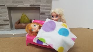 Annias Sick Day Elsia and Annia Toddler Videos [upl. by Oraneg]