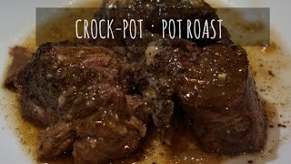 Slow Cooker Crock Pot POT ROAST  Margot Brown [upl. by Tica]