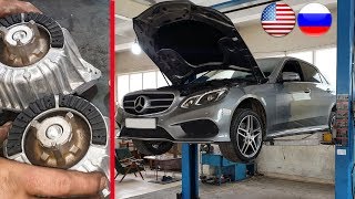 Problem solved Replacing Engine Mounts on Mercedes W212  Vibration when the engine is cold [upl. by Ibot]