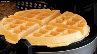 Easy Homemade Belgian Waffle Recipe [upl. by Dona]