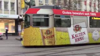 Straßenbahn Würzburg Trams in Wurzburg [upl. by Tyree]