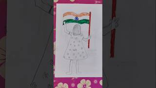 26 January special drawing shorts drawing artwork youtubeshorts creative artist trending [upl. by Pool]