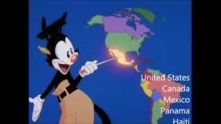 Nations of the World  With Lyrics  Animaniacs [upl. by Kellene634]