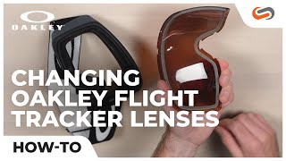 How to Change Oakley Flight Tracker Lenses  SportRx [upl. by Hancock189]