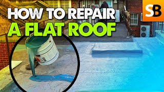 How to Repair a Flat Roof with Liquid Roof [upl. by Aelanej712]