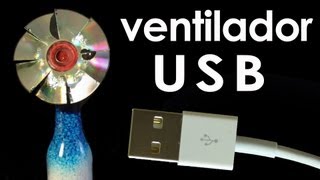 Como fazer um ventilador USB mini ventilador caseiro EXPERIÊNCIA  artesanato [upl. by Derinna]