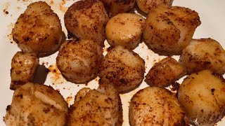 Air Fryer Frozen Scallops Recipe [upl. by Margareta]