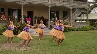 Traditional Hawaiian Hula Dance with Puili Bamboo Sticks [upl. by Anig980]