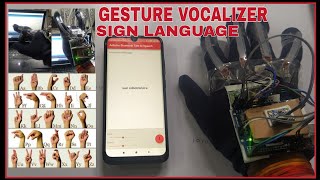 Gesture vocalizer  Sign language to speech conversation for deaf and dumb  using arduino Uno [upl. by Ycnalc]