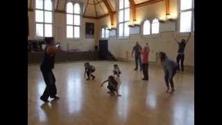 Gladstone Brookes  Warrington Wolves Charitable Foundation Dance Fusion class [upl. by Walke733]