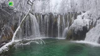 Winter magic of Plitvice Lakes National Park [upl. by Olethea462]