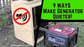 How to make a generator quieter  9 Ways That Work [upl. by Uird777]