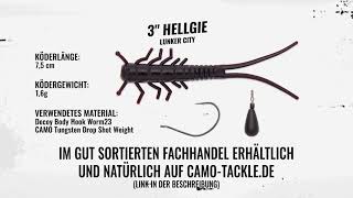 Lunker City 3quot Hellgies  Drop Shot Rig Einzelhaken Unterwasservideo [upl. by Wonacott]