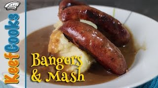 Bangers and Mash Video Recipe [upl. by Casilde]