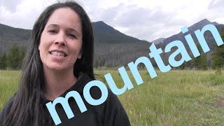 How to Say MOUNTAIN and SENTENCE  American English [upl. by Adiel]