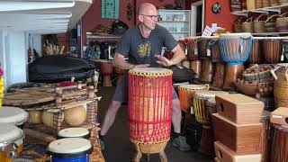 Ngoma Drum demo  African Drumming [upl. by Nerhe]