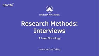 Research Methods Interviews Sociology Theory amp Methods [upl. by Ahseel]