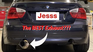 BMW 335i gets a 35inch single exit exhaust that makes all the right noises [upl. by Allina]