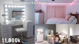 1800 Room Makeover shopping amp decorating [upl. by Pius627]