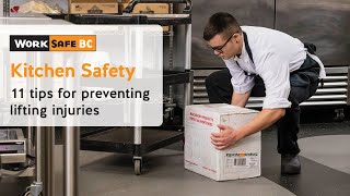 Kitchen Safety Preventing Lifting Injuries 7 of 7  WorkSafeBC [upl. by Lowenstein330]