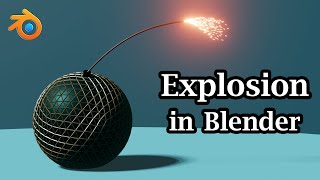 Create An Explosion In Blender  Explode Modifier For Explosive Objects  Blender Eevee amp Cycles [upl. by Nnylassej]