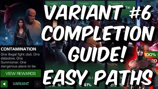 Variant 6 Contamination Completion Guide  Easiest Paths amp Tips  Marvel Contest of Champions [upl. by Yenaffit]