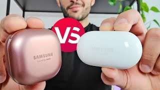 Samsung Galaxy Buds Live vs Galaxy Buds Plus Comparados [upl. by Ahsinek]