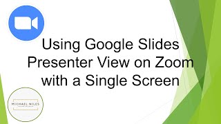 Using Google Slides Presenter View on Zoom with a Single Screen [upl. by Hickey427]