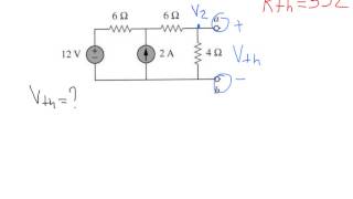 Thevenins Theorem Example with solution [upl. by Wallach]