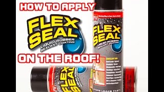 How To Properly Use Flex Seal To Fix A Roof Leak [upl. by Drice]