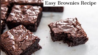 Easy Brownies Recipe [upl. by Leuqram608]