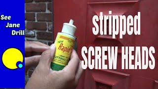 How to Remove Damaged and Rusted Screws FAST [upl. by Ecnerolf]